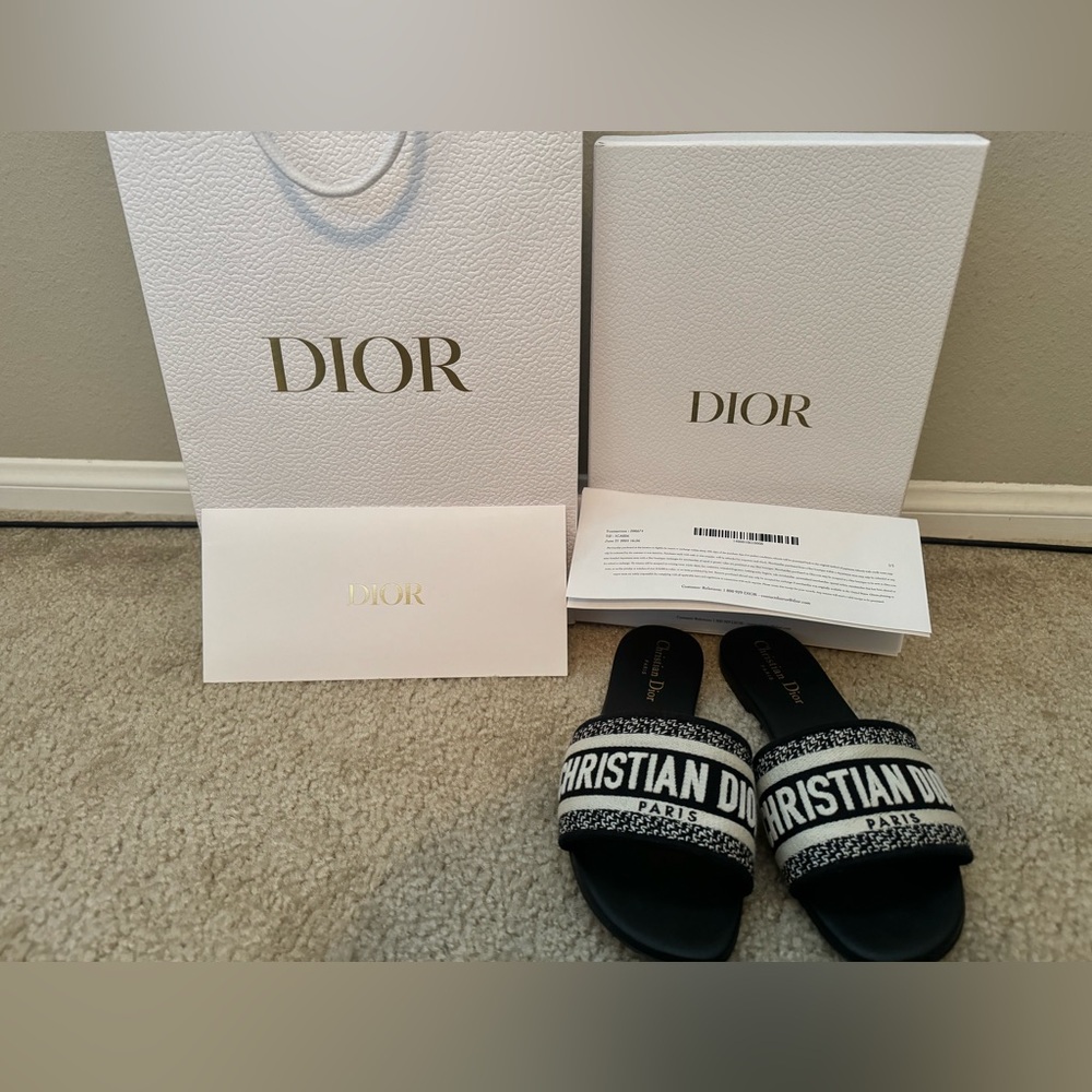 Dior Black and White Sandals